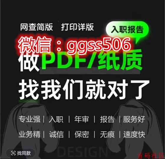 电子版pdf简版报告无痕修改年审入职必备